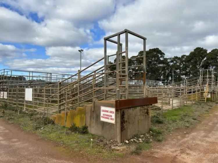 2.97HA Industrial Property with Cattle Yards For Sale