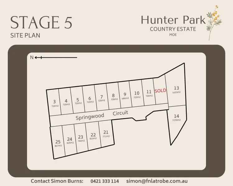 Hunter Park Country Estate, Moe - STAGE 5 NOW SELLING!