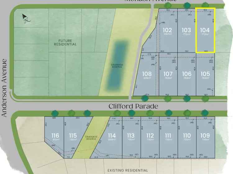 Driftwood Shores Lot 104: 773m2 Level Building Block