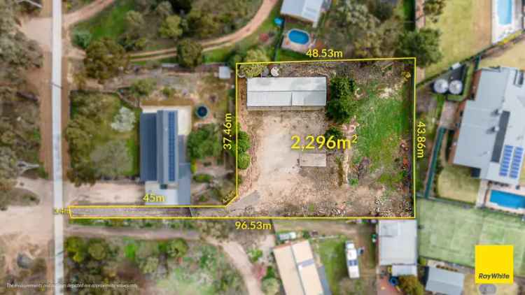 Buy Land in Maiden Gully with Existing Shed and Expansive Space