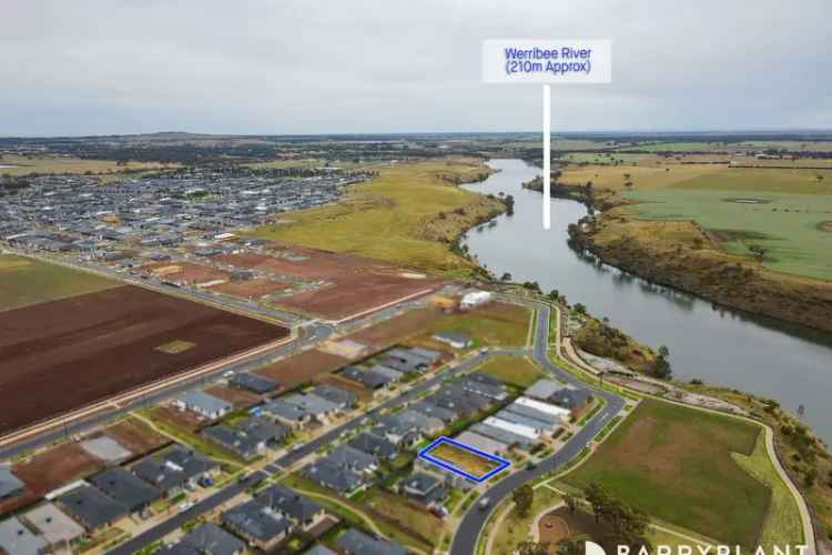 Buy land across from the Werribee River with parkfront features