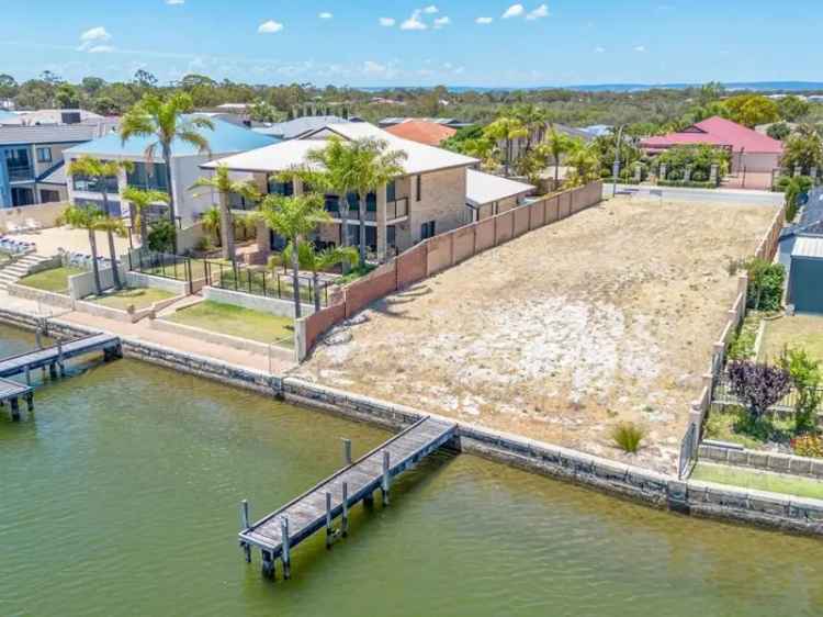 Canal Front Lot with Private Jetty South Yunderup