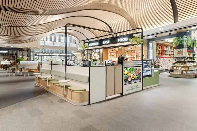 Cafe buy in popular shopping centre with management team and profit