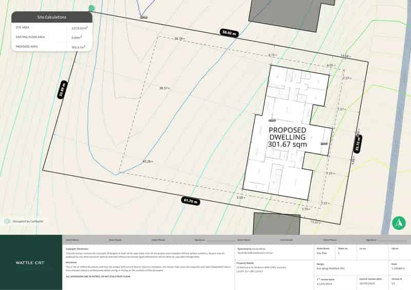 Land for sale in a sought after area with northern aspect for building