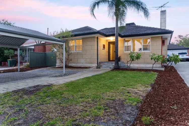 3 Bedroom House For Sale Near Canning River Wilson WA