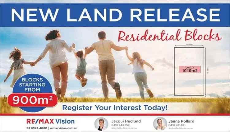 LAND RELEASE! Premium land awaiting your dreams