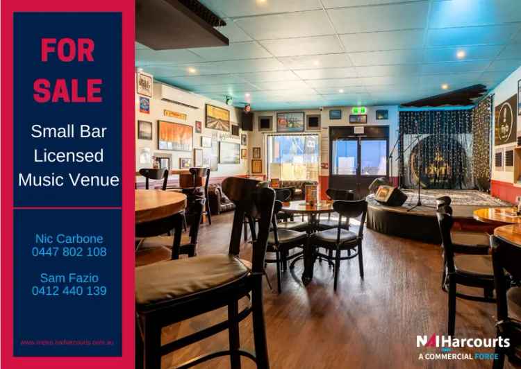 Unique Music Bar and Entertainment Venue for Sale