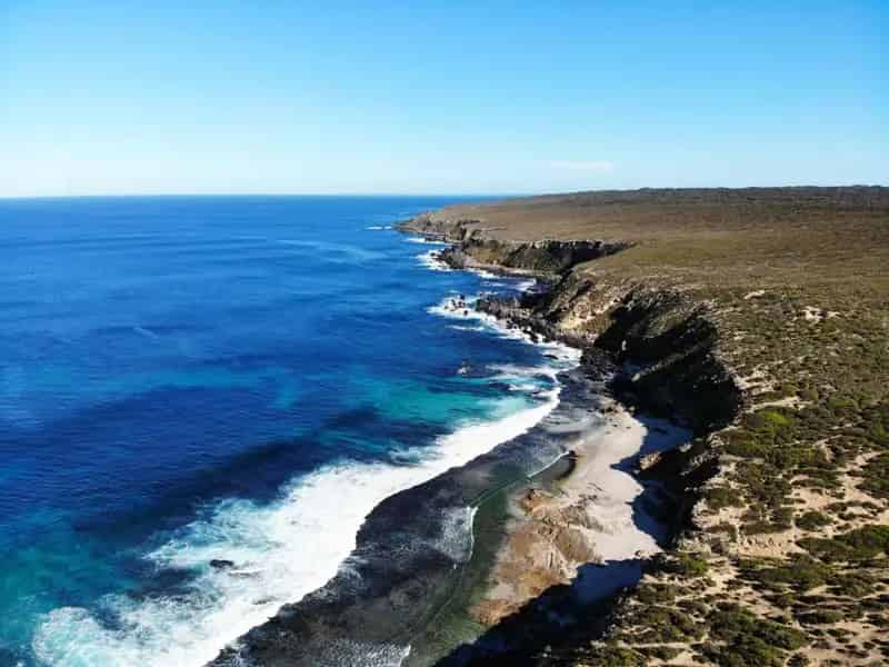 Buy rural property retreat in Kangaroo Island with caravan and sea views