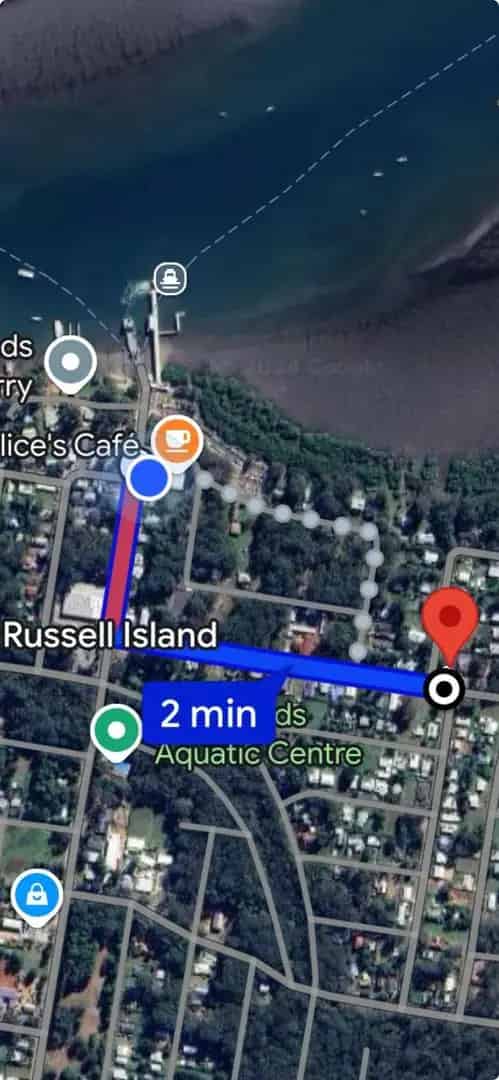 Corner block land for sale in Russell Island with excellent position