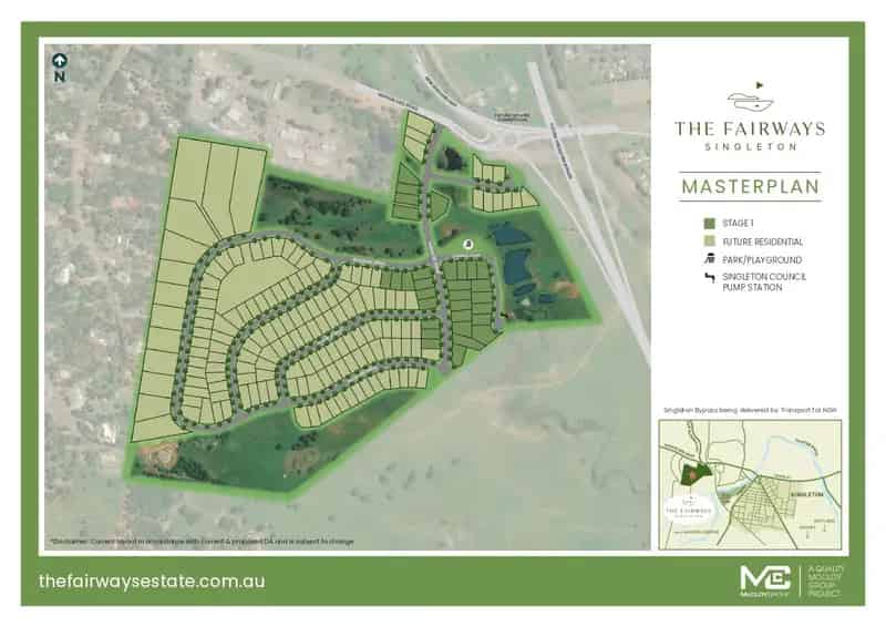 Buy land in Singleton with scenic views and modern living features