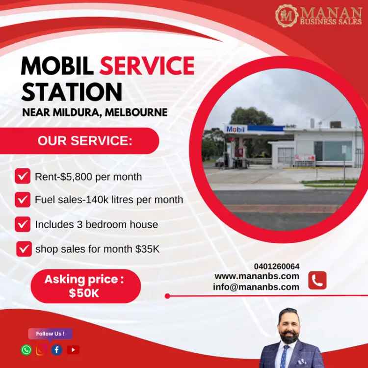 MOBIL SERVICE STATION FOR SALE IN OUYEN