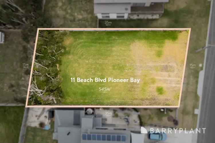 Dream Home Site in Pioneer Bay - 545sqm Beachfront Block