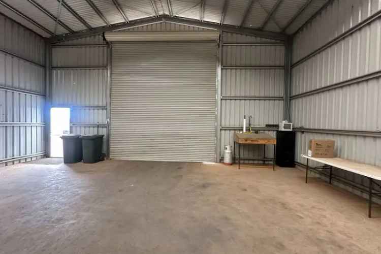 Buy Rural Property Block with Industrial Shed Near Town