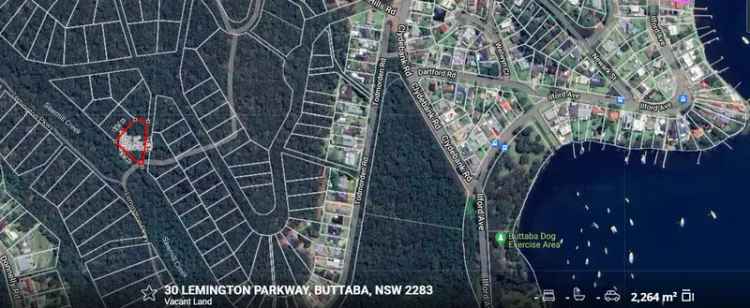 Buy bushland block in picturesque lakeside setting