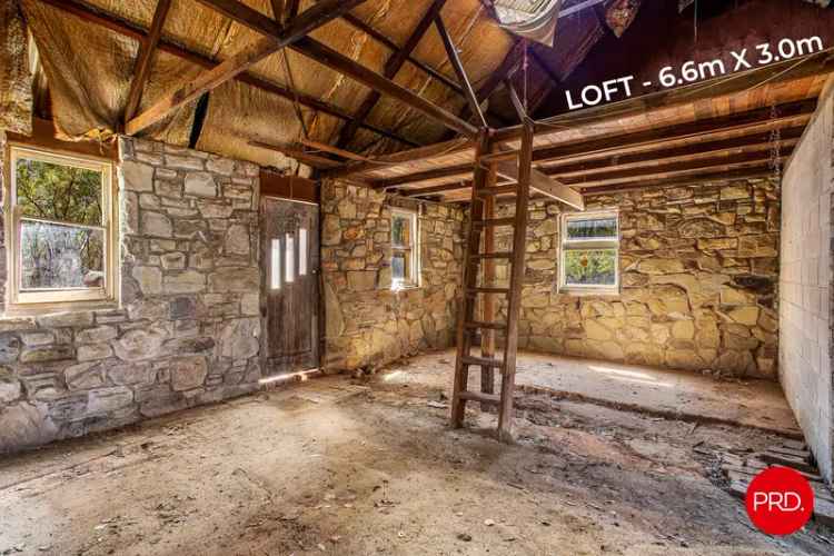 Stone Home Restoration Project on Peaceful Acreage