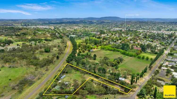 Buy Acreage in Town Boundary with Building and Gardens