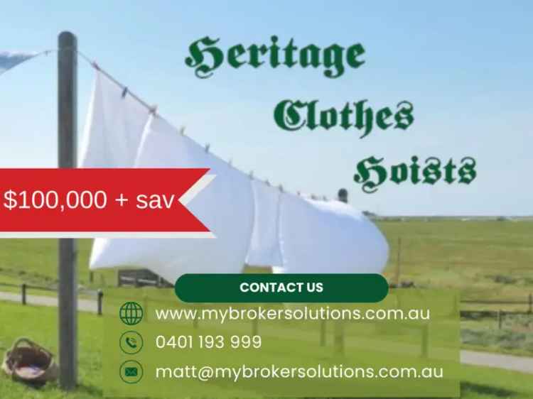 Established Clothesline and Hoist Business for Sale