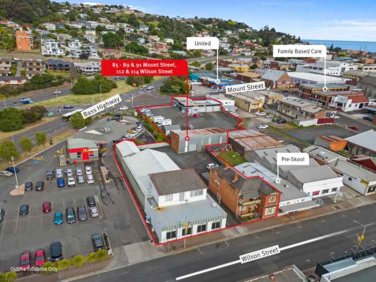 Buy Land with Multiple Titles in Burnie CBD Featuring Prime Exposure