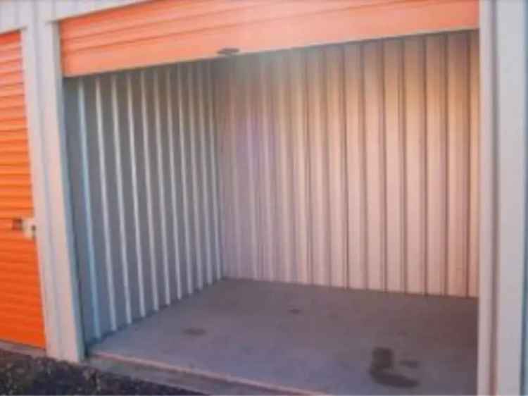 Rent storage units with security features and convenient access