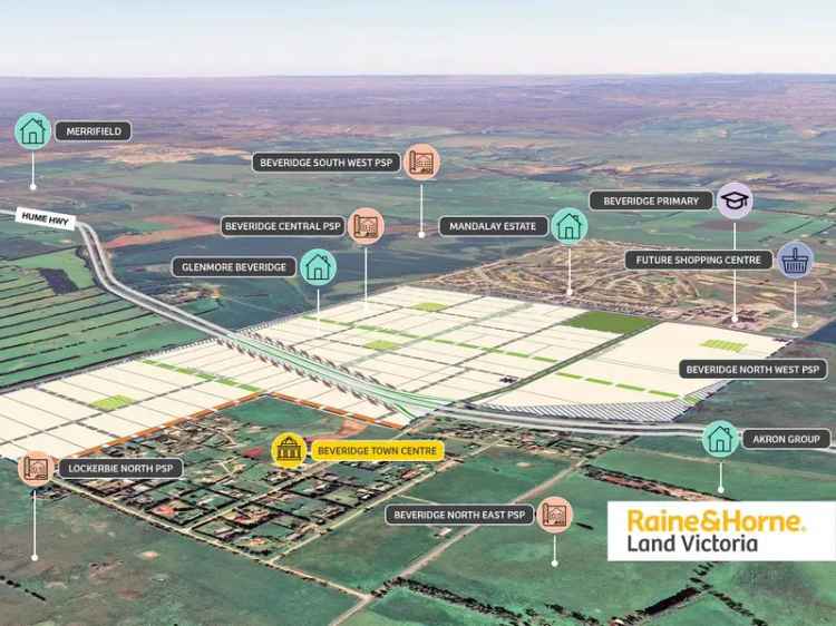 Land development opportunity in Beveridge Central with great access