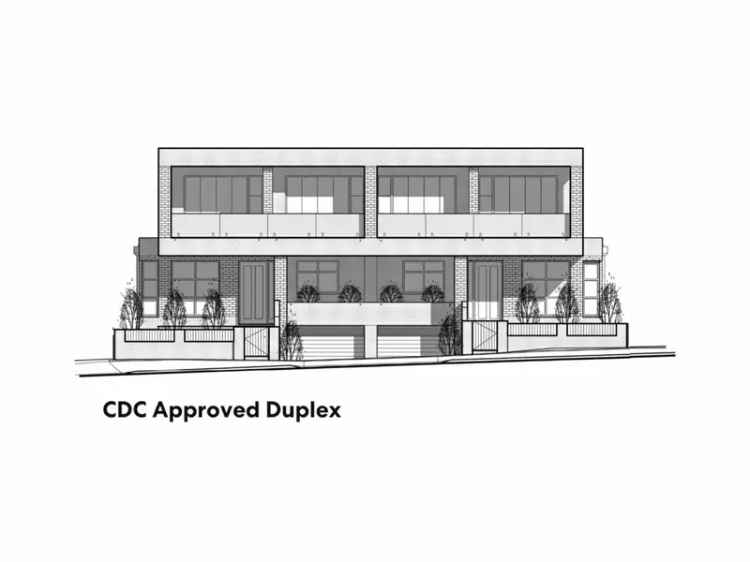 Magnificent approved duplex site on 670sqm with 19.2m frontage and city glimpses