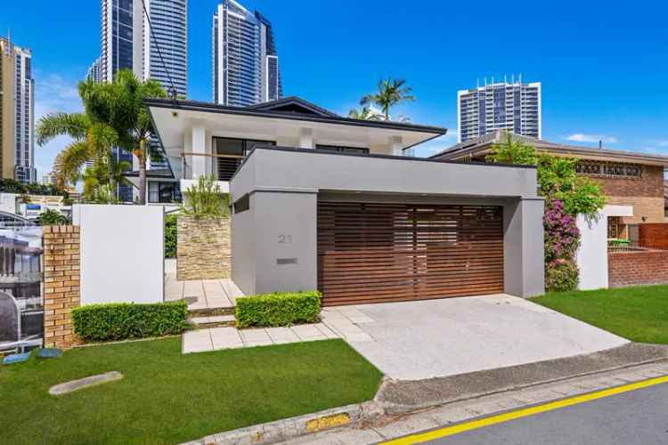 Buy Luxury House in Surfers Paradise with River Frontage and City Views