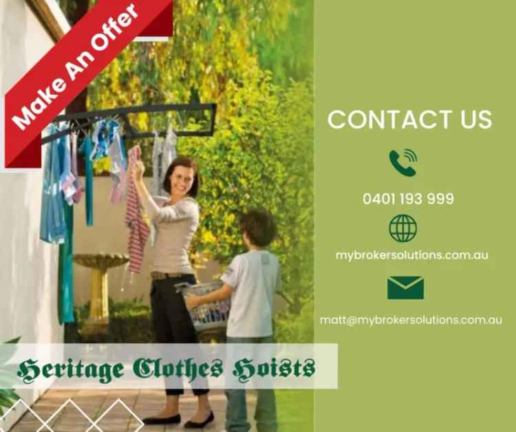 Heritage Clothesline and Hoist Business for Sale