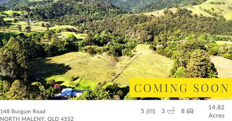 "Endless Potential on 15 Acres of Prime North Maleny Land - Dual Occupancy, Breathtaking Views, and Rural Infrastructure!"