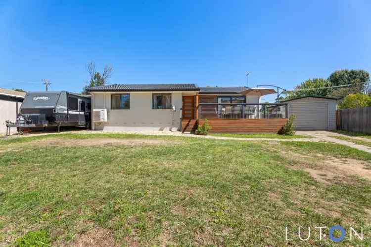 Buy three bedroom home in Weston Creek with modern features and outdoor space