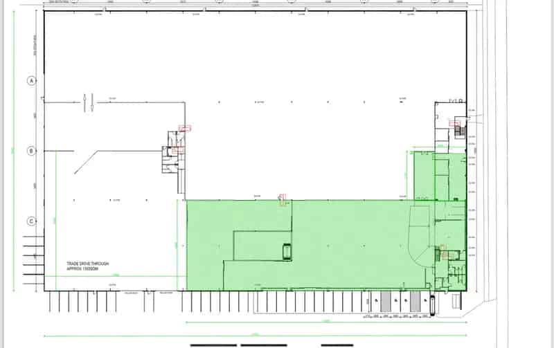 PRD is proud to present a large industrial warehouse area for storage, recreational use or parking