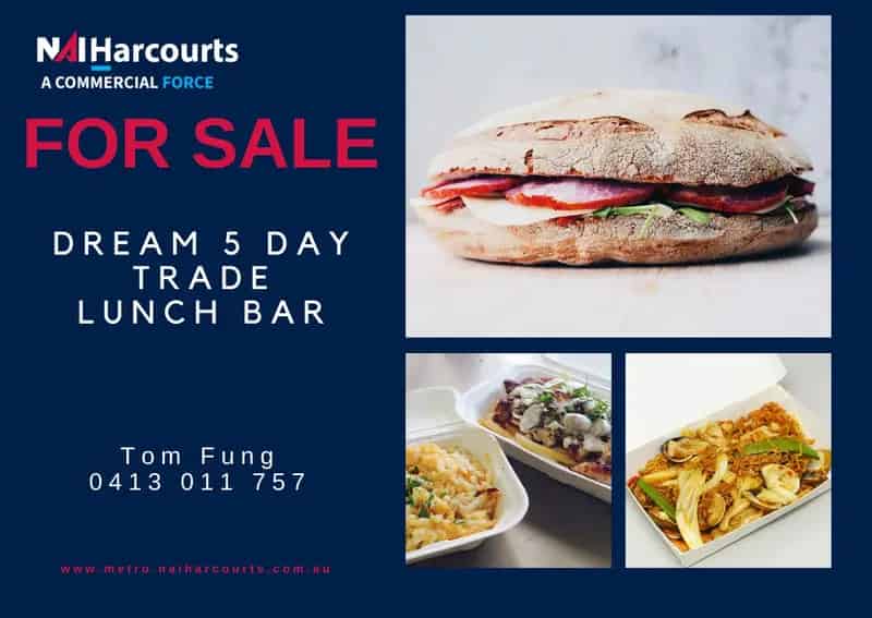 Buy Commercial Property Lunch Bar in Busy Industrial Area with Modern Setup