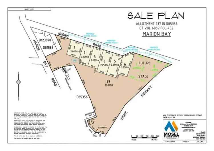 Rural For Sale in Marion Bay, South Australia