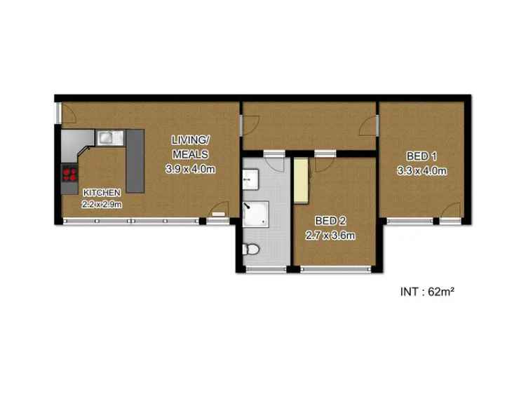 2 Bedroom 104m² Adelaide Apartment Ergo Apartments