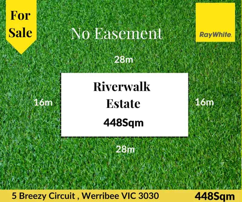 Build Land in Werribee Riverwalk Estate with Prime Features
