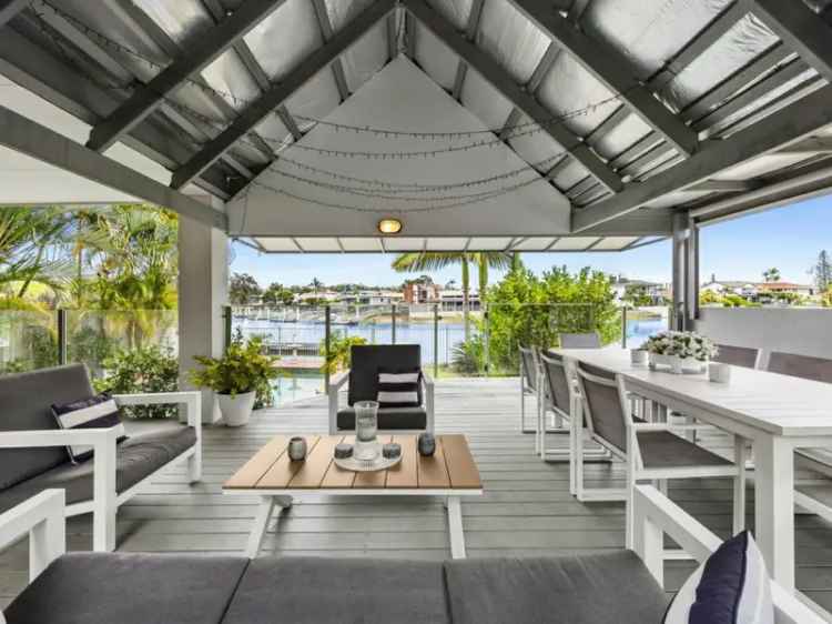 Buy waterfront house in Mooloolaba with pool and garden features