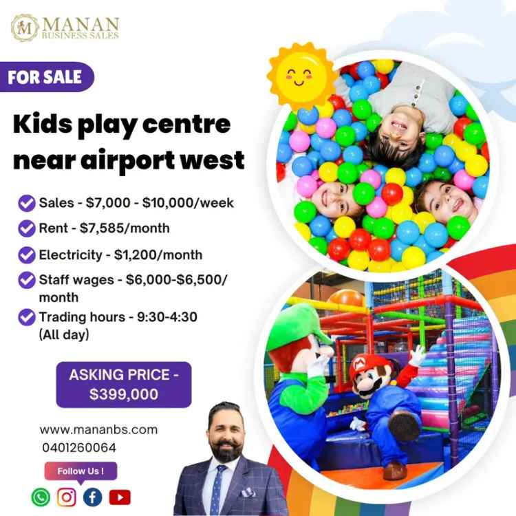 PLAYCENTER FOR SALE NEAR AIRPORT, MELBOURNE