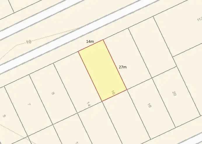 Vacant Land for Sale in Quiet Location with 367sqm North Facing Block