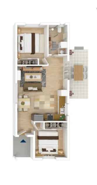 2 rooms house of 119 m² in Sydney