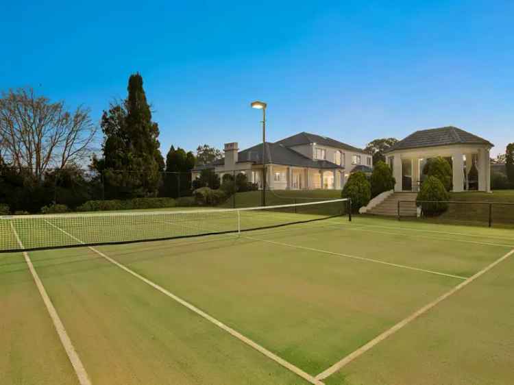 Buy Georgian Manor in Prestigious Acreage Estate with Pool and Tennis Court