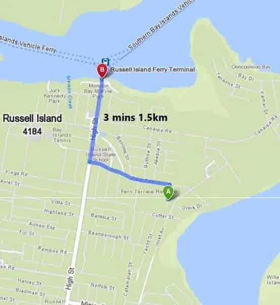 Buy land in Russell Island with elevated views and central location
