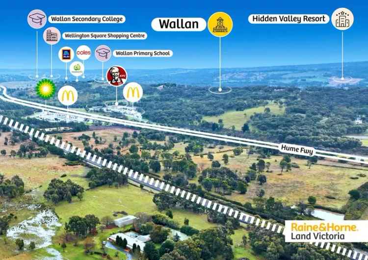 Buy land in Wallan featuring future development potential and spacious layout