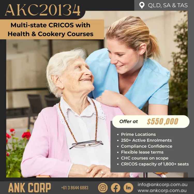 Multi-state CRICOS for Sale | $550,000 | AKC20134