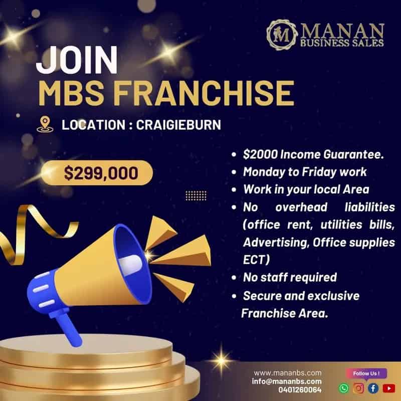 Buy Business Franchise Opportunity in Craigieburn with Flexible Schedule