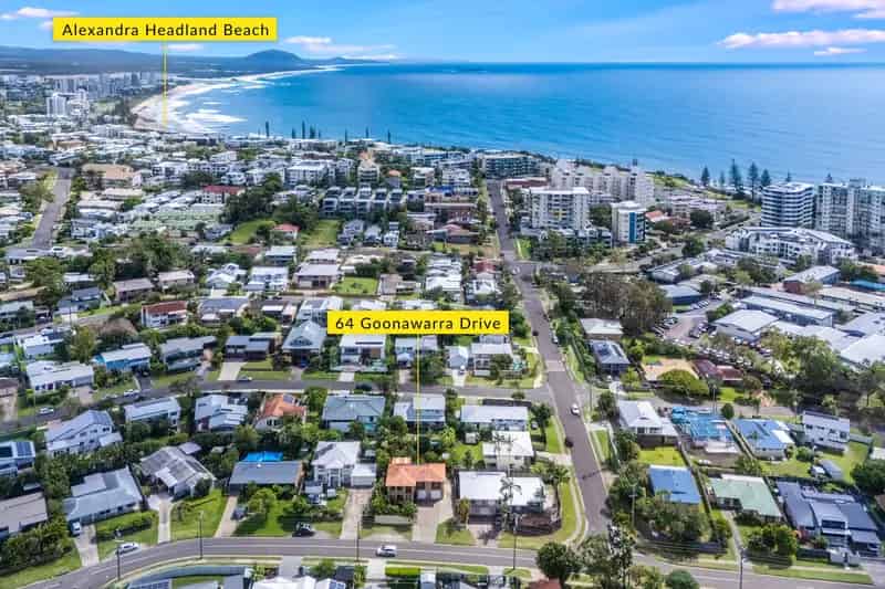 SOLD AT AUCTION BY BRENT HIGGINS Substantial home in Mooloolaba's true walk to the beach locality