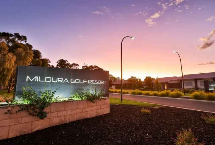 For Sale Prime Land in Mildura Golf Resort with Stunning Lake Views