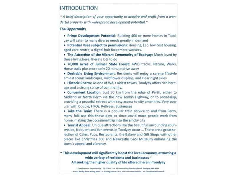 Land For Sale , Shire Of Toodyay, Western Australia