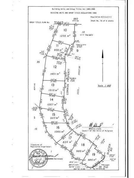 Buy land in Rainforest Estate with elevated position in quiet culdesac