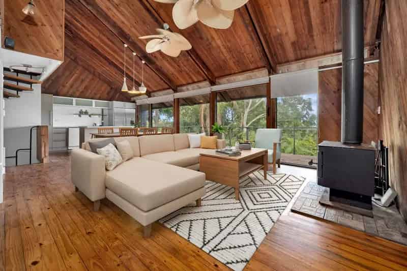 Architecturally-Designed Tri-Level Tree-Top Oasis. Pool, Multiple Entertaining Areas, Rare Suburban Privacy & Elevated Views