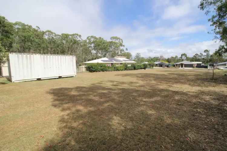 Build on Land in Wondai with Frontage and Shipping Container