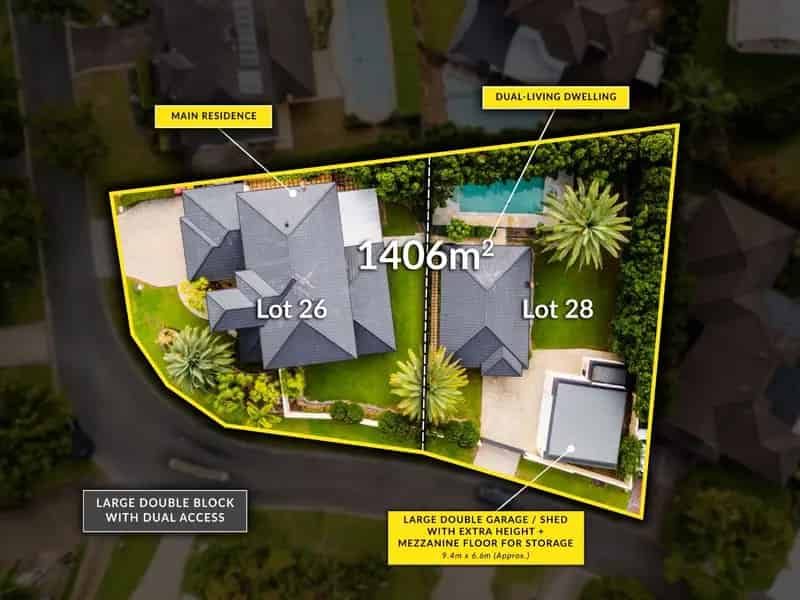 A Grand Family Estate in 'The Domain' - Dual Lot, Dual Living, and an Unmatched Lifestyle Opportunity!